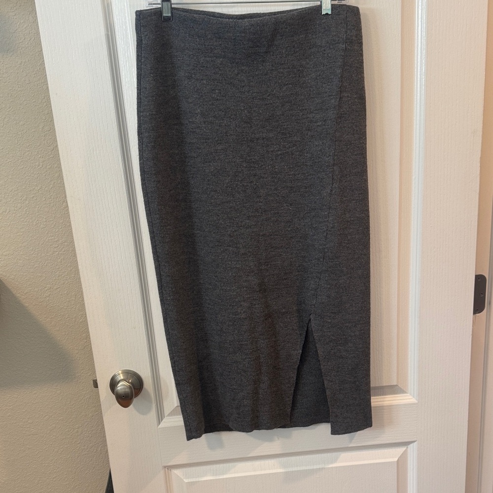Charcoal Pencil Skirt for Women